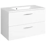 Held Waschbeckenunterschrank 80 mit Mineralgussbecken »Portofino«, - weiß