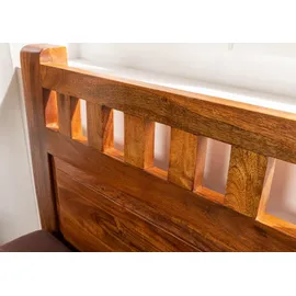 MASSIVMOEBEL24.DE Bett Akazie 120x200x90 honig lackiert Oxford #220