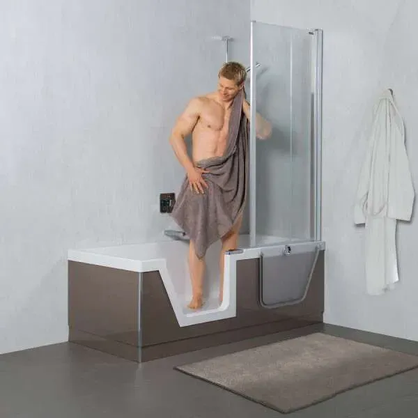 Duscholux Step-In Pure Badewanne mit Türeinsatz links.. - Badewanne