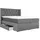 Home Affaire Boxspringbett HOME AFFAIRE "Elegance", grau, B:141cm L:210cm, Samtoptik (100% Polyester);Struktur (100% Polyester), Komplettbetten, Boxspringbett, mit schöner Knopfheftung, in den Härtegraden H2 & H3, inkl. Schubladen