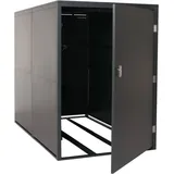 2er-Fahrradgarage HHG 852c, Gerätehaus Fahrradbox mit Ablage, abschließbar Metall 160x113x209cm anthrazit