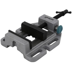 WOLFCRAFT Maschinenschraubstock, Grauguss - silberfarben