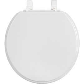 WENKO WC-Sitz Torino XXL, WC-Sitz aus bruchsicherem Duroplast mit extra breiter und ergonomisch geformter Sitzfläche belastbar bis 300 kg, für alle handelsüblichen Toiletten, 44 x 43,5 cm, Weiß