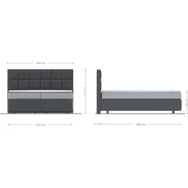 DeLife Dream-Fine 160 x 200 cm H2 grau