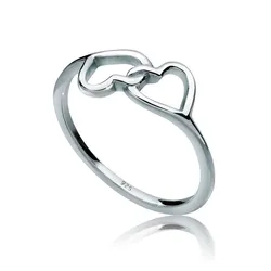 Elli Fingerring »Ring Herz Symbol Verbunden 925 Silber« Elli Silber 54