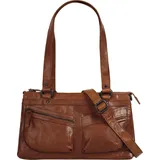 Spikes & Sparrow Henkeltasche, echt Leder braun