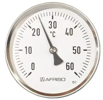 Thermometer ø63 12 x 100 mm 0-120° c without thermowell