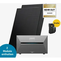 Premium 900 Pro mit Anker SOLIX Solarbank 3 E2700 Pro und Halterung Fassade 90 Grad
