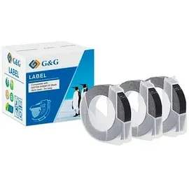 G&G Prägeband, 3x schwarz