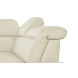 HIMOLLA Eckcouch Leder 2-Sitzer Creme