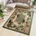 Tapiso Atlas Teppich Kurzflor Blumen Floral Bordüre Grün Beige Schlafzimmer Wohnzimmer Vintage Modern ÖKOTEX 200 x 300 cm