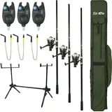 FISH-XPRO Karperset - Carpset Pro Improve Set - 3-Rod - Karpfenangelset
