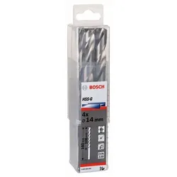 Metallbohrer HSS-G, DIN 338 mit reduziertem Schaft, 14 x 108 x 160 mm, 4er-Pack