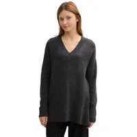 Tom Tailor Denim Longpullover, in Melange Optik, grau