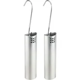 Hi Haushalt International Luftbefeuchter Verdunster 2er Set Edelstahl für Heizkörper 16175