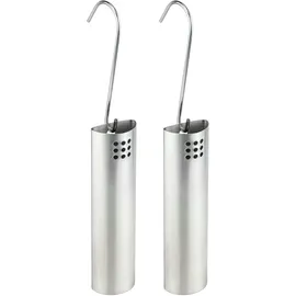 Hi Haushalt International Luftbefeuchter Verdunster 2er Set Edelstahl für Heizkörper 16175