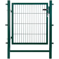 Arvotec Zauneinzeltür ARVOTEC "EASY", grün, B:100cm H:100cm, Metall, Tore, Breite: 100 cm, Höhe: 80 - 120 cm, zum Einbetonieren, montagefertig