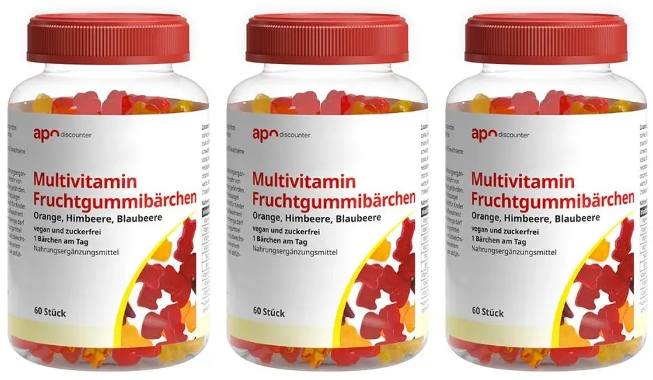 Multivitamin Fruchtgummibärchen zuckerfrei von apodiscounter