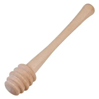 Honigheber aus Holz, 10,5 cm, sauberes Dosieren von Honig & Sirup ohne Kleckern, geschmacksneutraler Honig-Löffel, Honigspirale aus heimischem Ahorn-Holz