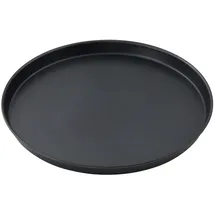 FMprofessional Pizzablech Ø 28 cm, hochwertiges Pizzabackblech, rundes Backblech aus Blaublech, Blech für tiefgekühlte und selbstgemachte Pizza, qualitative Pizzaform, Menge: 1 Stück