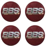 VIPORF 4 Stück Nabendeckel für BBS 64mm, Wasserdicht Verschleißfest Radnabe Abdeckung Roundel Hub Cap Staub Autozubehör