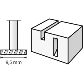 DREMEL Hochgeschwindigkeits-Fräsmesser 9,5 mm 2 Stück