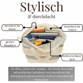 Marrakesch Orient & Mediterran Interior Kalpur -3- Shopper Baumwolle Beige