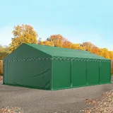 TOOLPORT Lagerzelt 5x8 m Zelthalle Unterstand Weidezelt PVC 700 N wasserdicht in dunkelgrün - (6066)