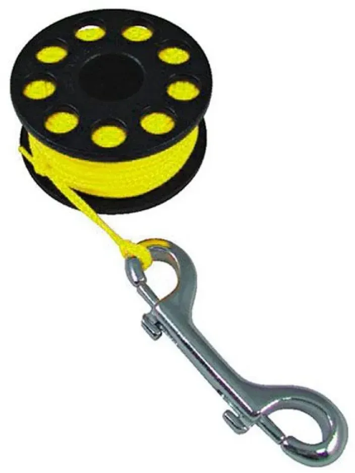 Tecnomar Double End Clip Spule - Yellow - 50 m