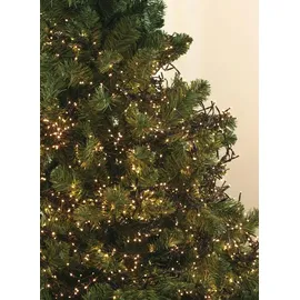 Lumineo Lichterkette 3000 LED warmweiß außen 28 m schwarz - Schwarz