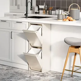 [en.casa] Sollentuna 2 x 14 l Pfefferweiß