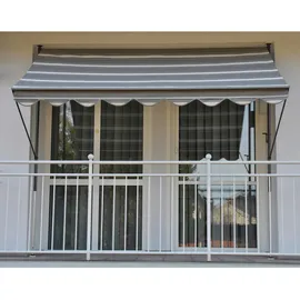 Angerer Klemmmarkise Exklusiv 150 cm grau/weiß
