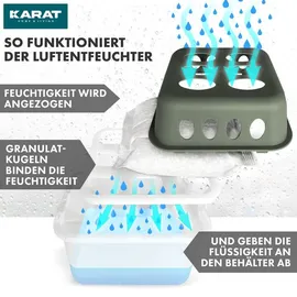 Karat Luftentfeuchter Hava 4er-Set Grün