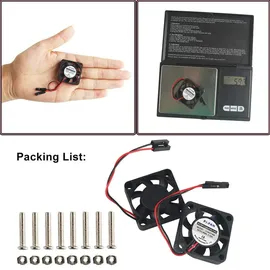 MakerHawk AZ-Delivery Aktoren 2pcs Raspberry Pi DC Bürstenlose Lüfter Kühlkörper Kühler Trennschnittstelle 3,3 V 5 V für Raspberry Pi 2B / 3B / 3B + / ...