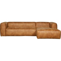 WOOOD Ecksofa Bean Rechts Cognac