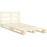 vidaXL Palettenbett Massivholz Kiefer 120x200 cm619010