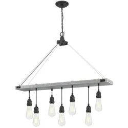 Westinghouse Kronleuchter Elway Esche / Gun Metal