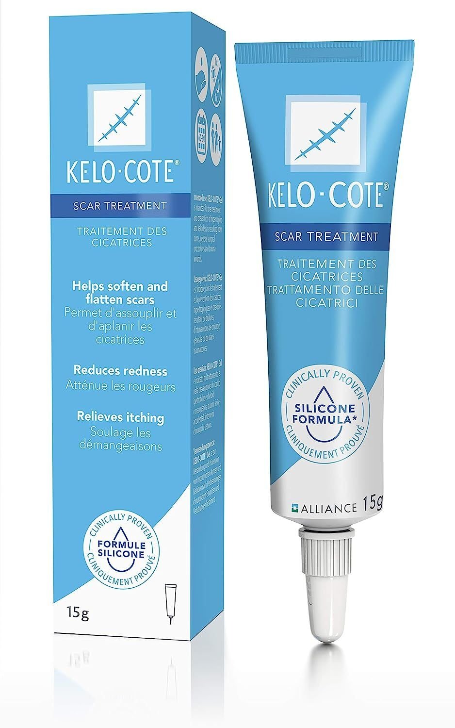 Kelo-cote Silikon Gel zur Behandlung von Narben 15 g