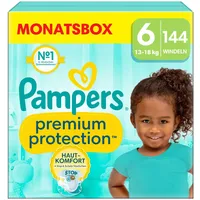 Pampers Premium Protection Gr.6 Einwegwindel, 13kg+, 144 Stück