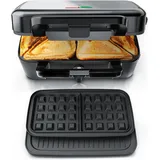 Arendo Sandwichmaker Kontaktgrill Silber