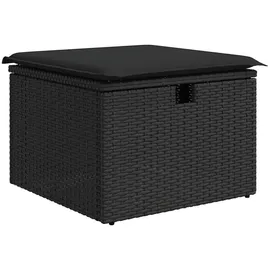 vidaXL Garten-Sofagarnitur 9-tlg. schwarz
