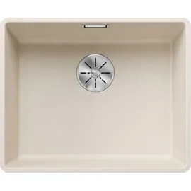 Blanco Subline 500-F mittig Flächenbündig silgranit softweiß Handbetätigung 527 x 427 mm