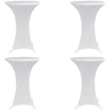 deluke Stehtischhusse AMAU Weiß Ø 60 cm 4er Set