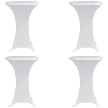 deluke Stehtischhusse AMAU Weiß Ø 60 cm 4er Set