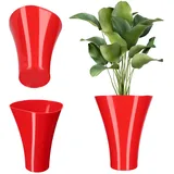 KADAX Blumentopf aus Kunststoff, Blumentopfschutz, 16.5 cm, Rot ⌀ KADAX