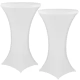 nyvi Stehtischhusse Gala Weiß Ø 70-75 cm 2er Set