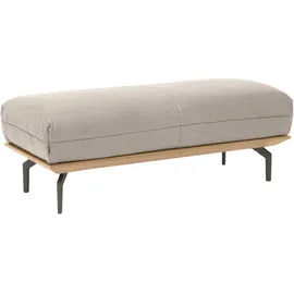 creation by rolf benz Polsterhocker »CR.420, Designhocker, Sitzhocker« in 2 Bezugsqualitäten, Holzrahmen in Eiche Natur oder Nussbaum