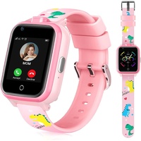 4G Kinder-Smartwatch mit GPS-Tracker und Anrufen, HD-Touchscreen, Kinder-Handyuhr, kombiniert SMS, Videoanruf, SOS, Schrittzähler, 4G,
