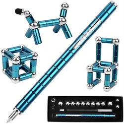 autolock Lernspielzeug Magnetic Fidget Pen, Magnet Stift Gravity Pen blau