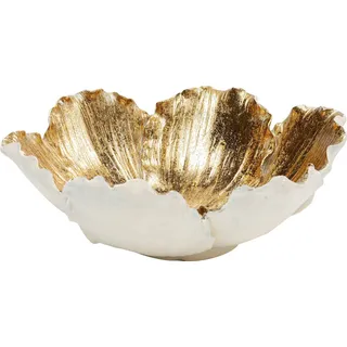 Kare DESIGN Schale Flower Bloom Ø 20,5 cm Polyresin Weiß S (Small)
